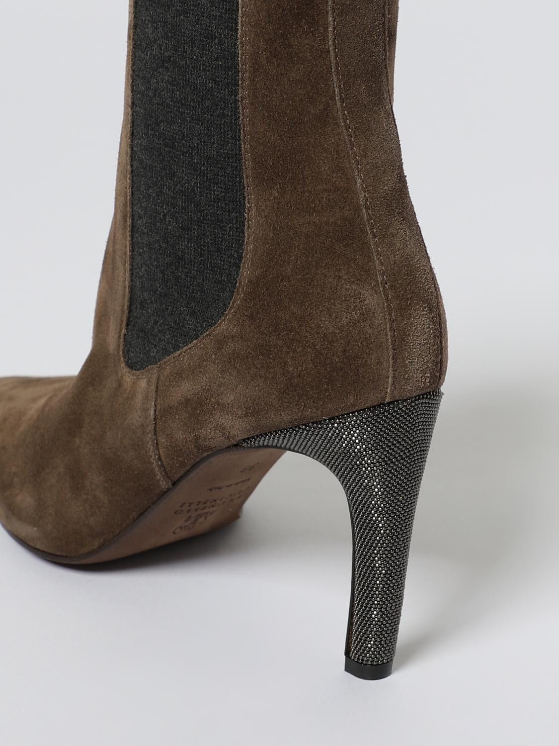 Brunello Cucinelli Brunello Cucinelli Boots Woman Dove Grey Size US 8 / IT 38 - 4 Thumbnail