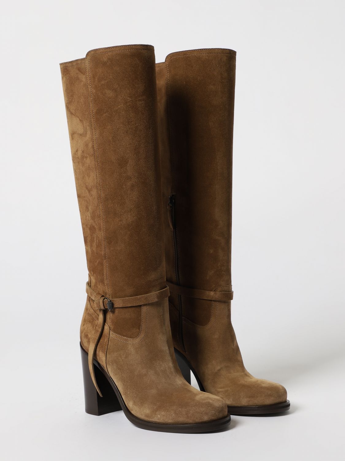 Brunello Cucinelli Brunello Cucinelli Boots Woman Beige Size US 10 / IT 40 - 2 Thumbnail