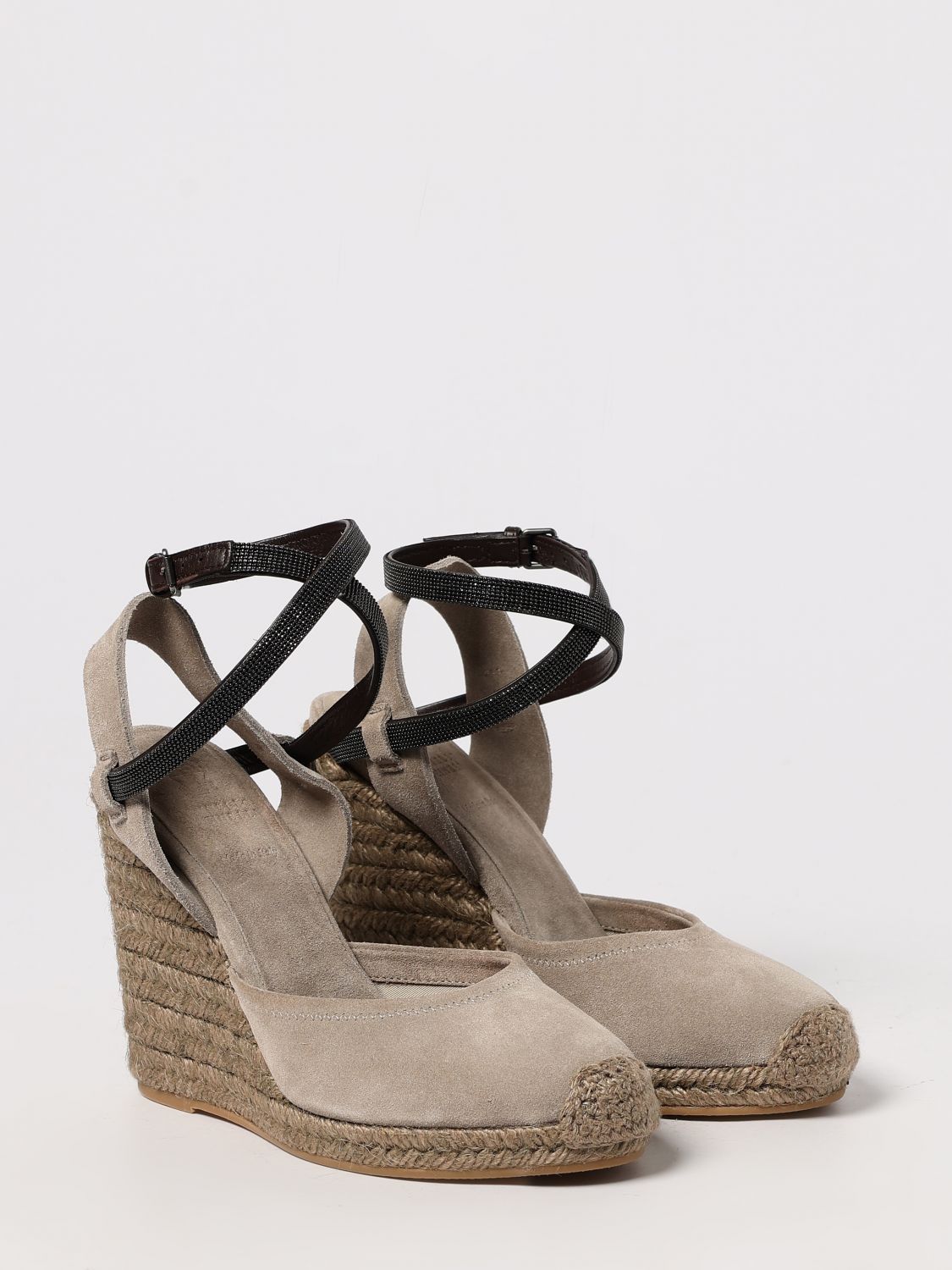Brunello Cucinelli Brunello Cucinelli Espadrille Woman Ice Size US 7 / IT 37 - 2 Thumbnail