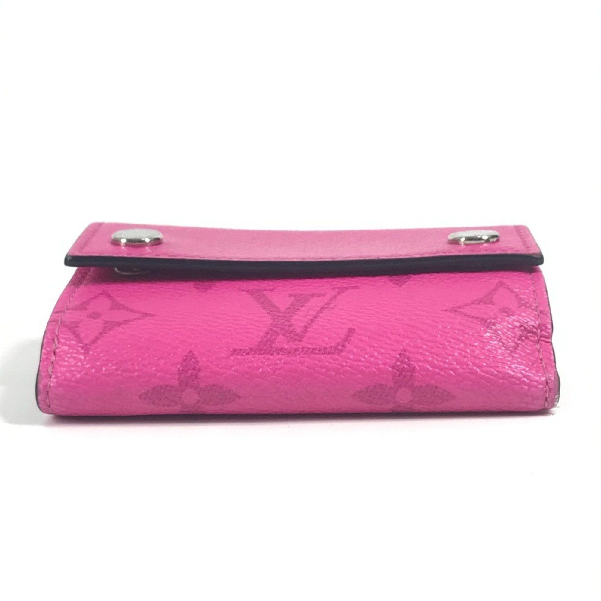 Louis Vuitton LOUIS VUITTON M30773 Taiga Rama Discovery Compact Wallet, a tri-fold wallet in leather and Monogram canvas, available pink for men women. Size ONE SIZE - 12 Thumbnail