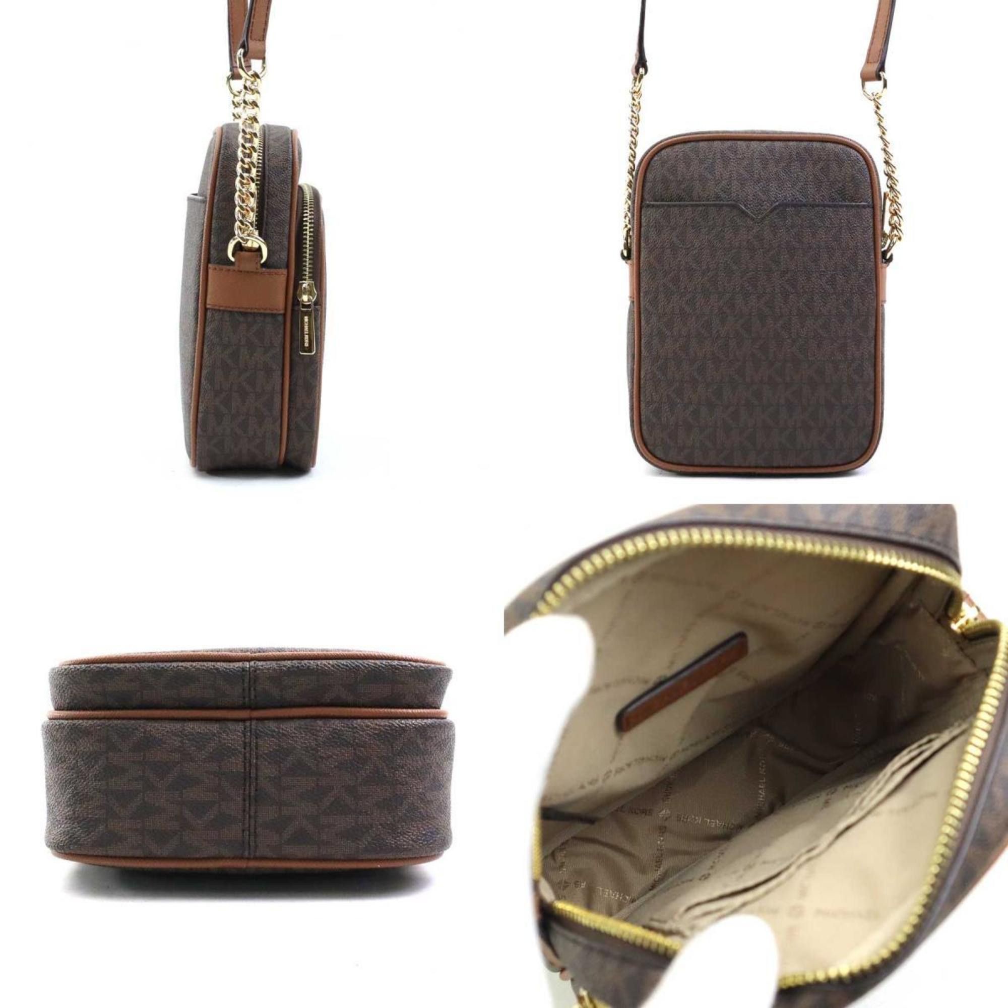 Michael Kors Michael Kors Women's Coated Canvas Shoulder Bag, Brown, r10883n Size ONE SIZE - 2 Thumbnail