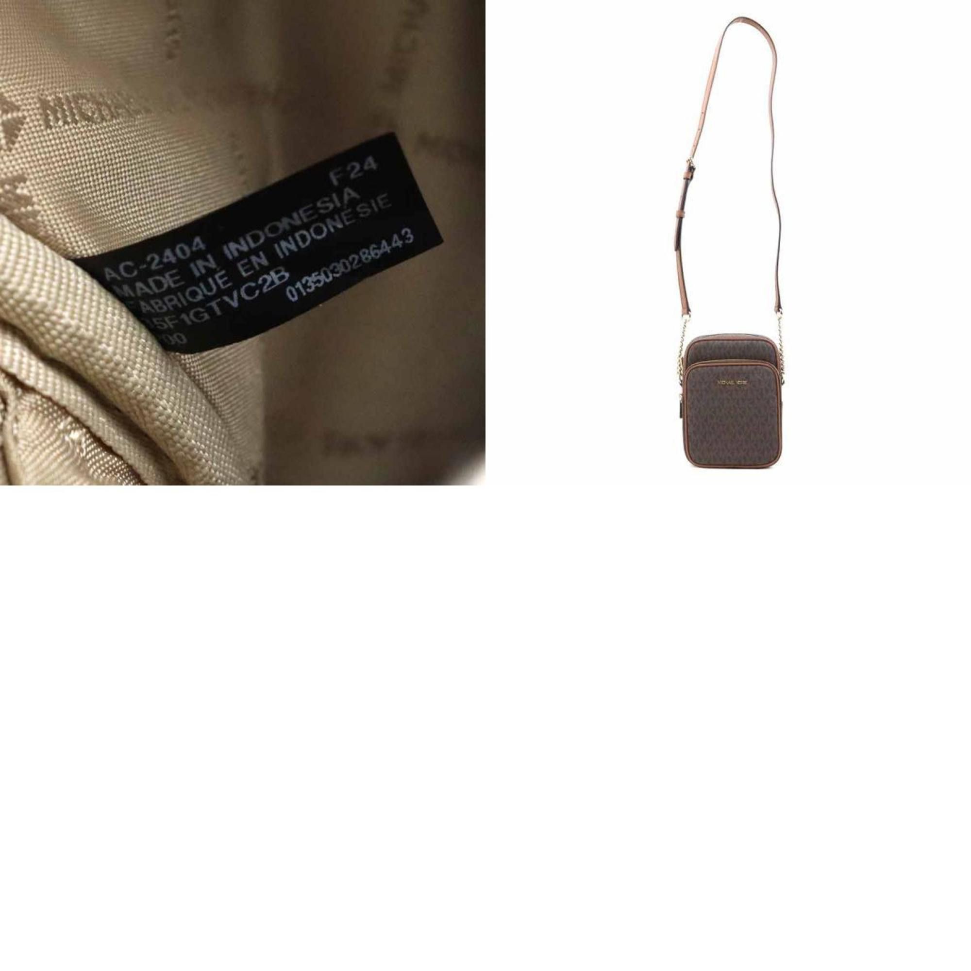 Michael Kors Michael Kors Women's Coated Canvas Shoulder Bag, Brown, r10883n Size ONE SIZE - 5 Thumbnail