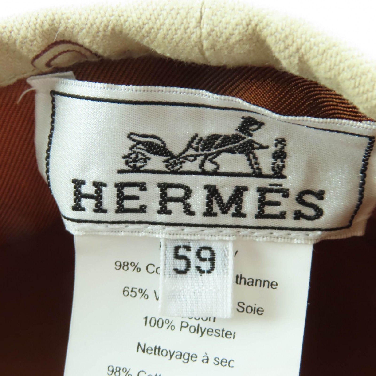 Hermes Hermes Hermes Saint Honor Serie Cotton Beret Cotton Hats DUTY FREE for USA Size ONE SIZE - 9 Thumbnail