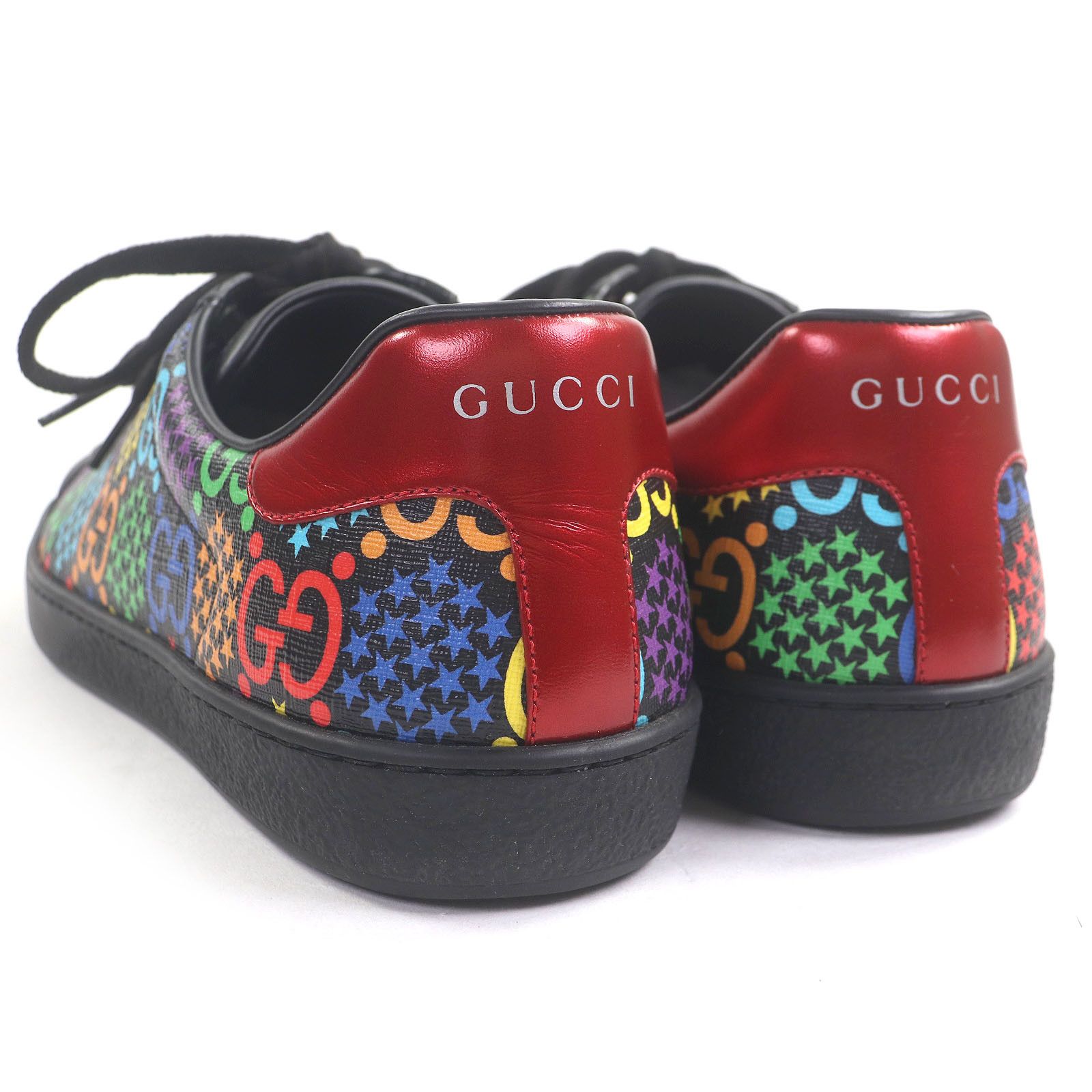 Gucci Gucci Gucci GG logo Star Print Calfskin Sneakers Leather Shoes DUTY FREE for USA Size ONE SIZE - 6 Thumbnail