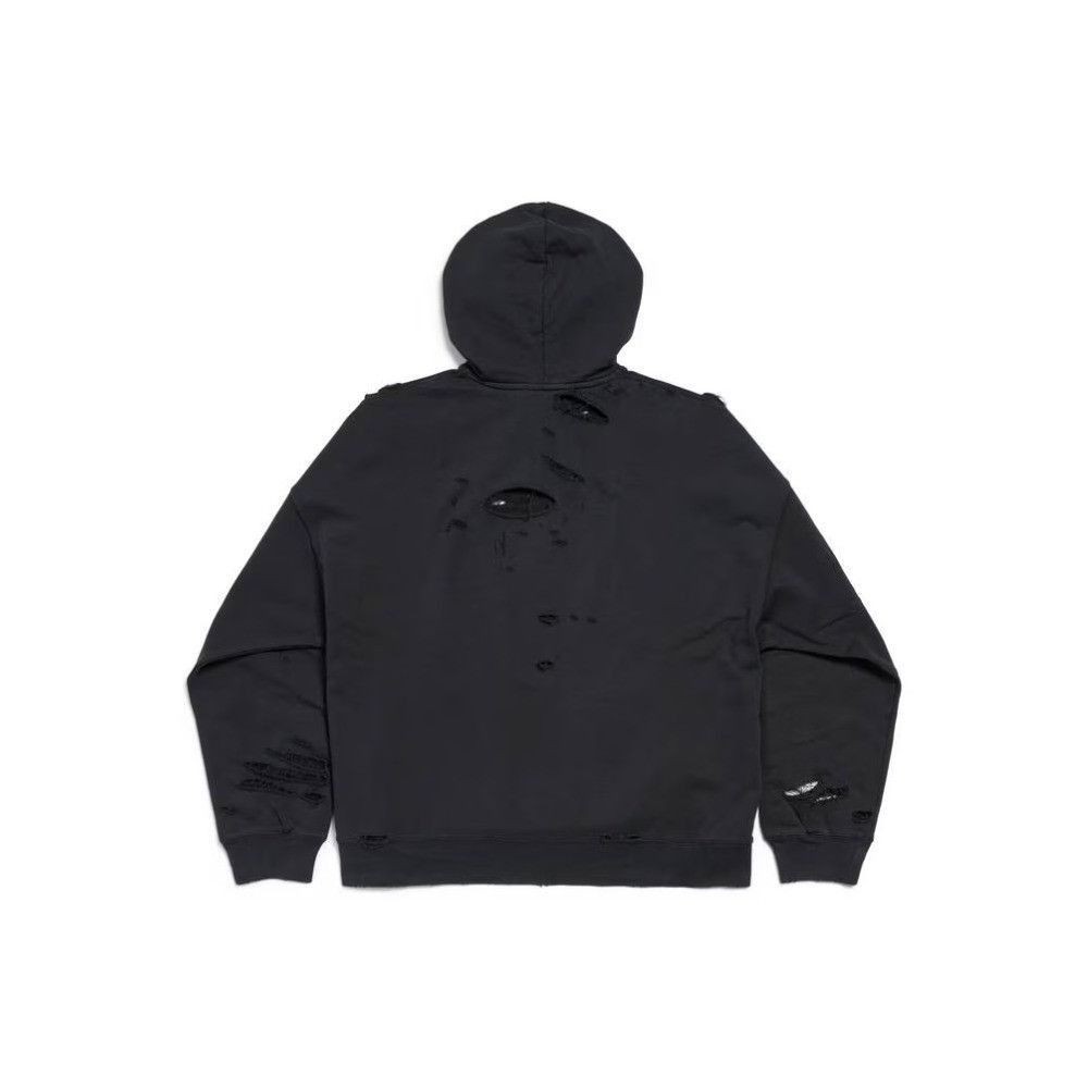 Balenciaga Mirror Balenciaga Hoodie Wide Fit in Black Size US M / EU 48-50 / 2 - 2 Thumbnail