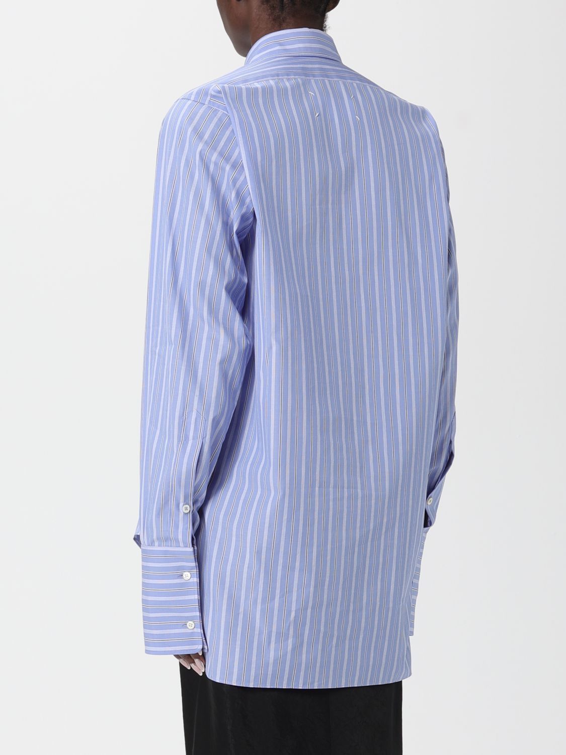 Maison Margiela Maison Margiela Shirt Woman Blue Size XS / US 0-2 / IT 36-38 - 3 Thumbnail
