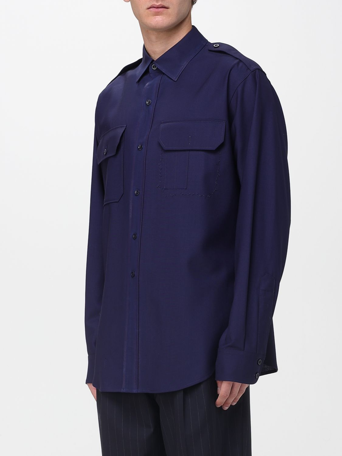 Maison Margiela Maison Margiela Shirt Men Blue Size US M / EU 48-50 / 2 - 4 Thumbnail