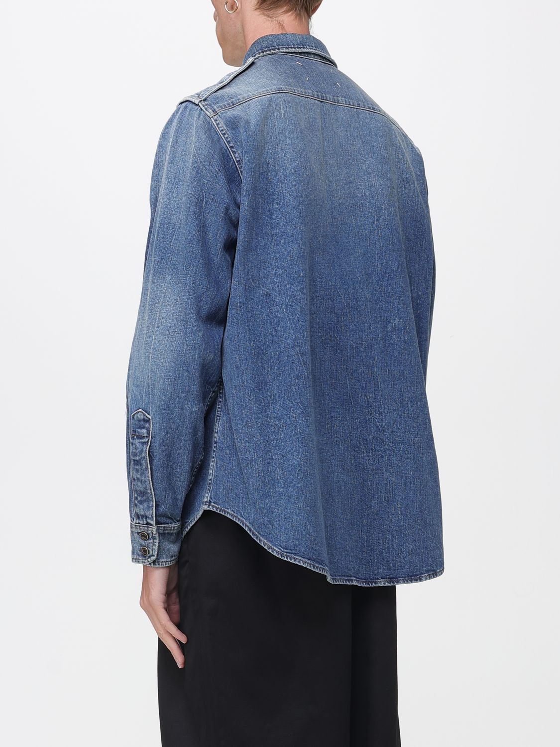 Maison Margiela Maison Margiela Shirt Men Blue Size US L / EU 52-54 / 3 - 3 Thumbnail