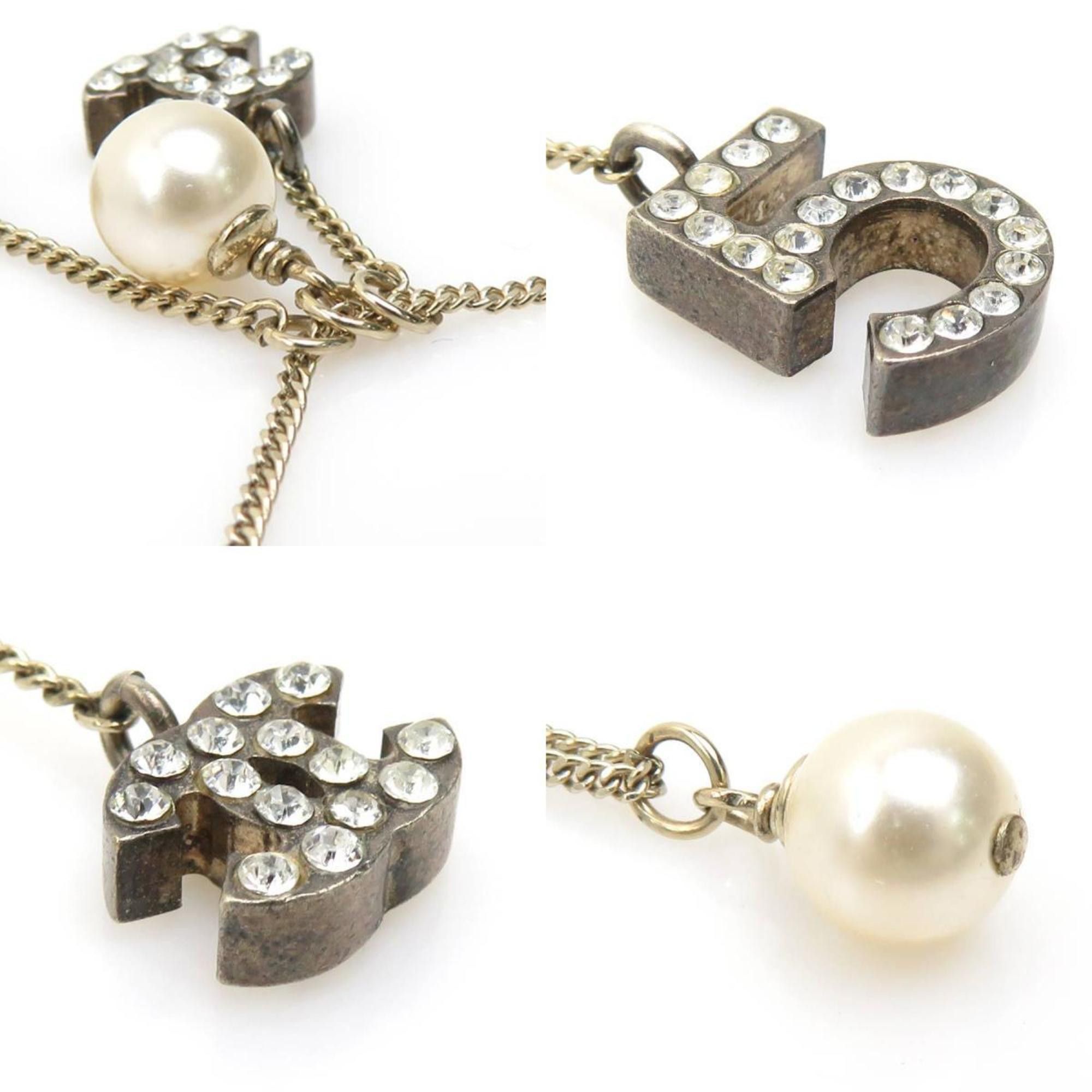 Chanel CHANEL Women's Metal Bracelet with Faux Pearls and Gold (r10894a) Size ONE SIZE - 4 Thumbnail