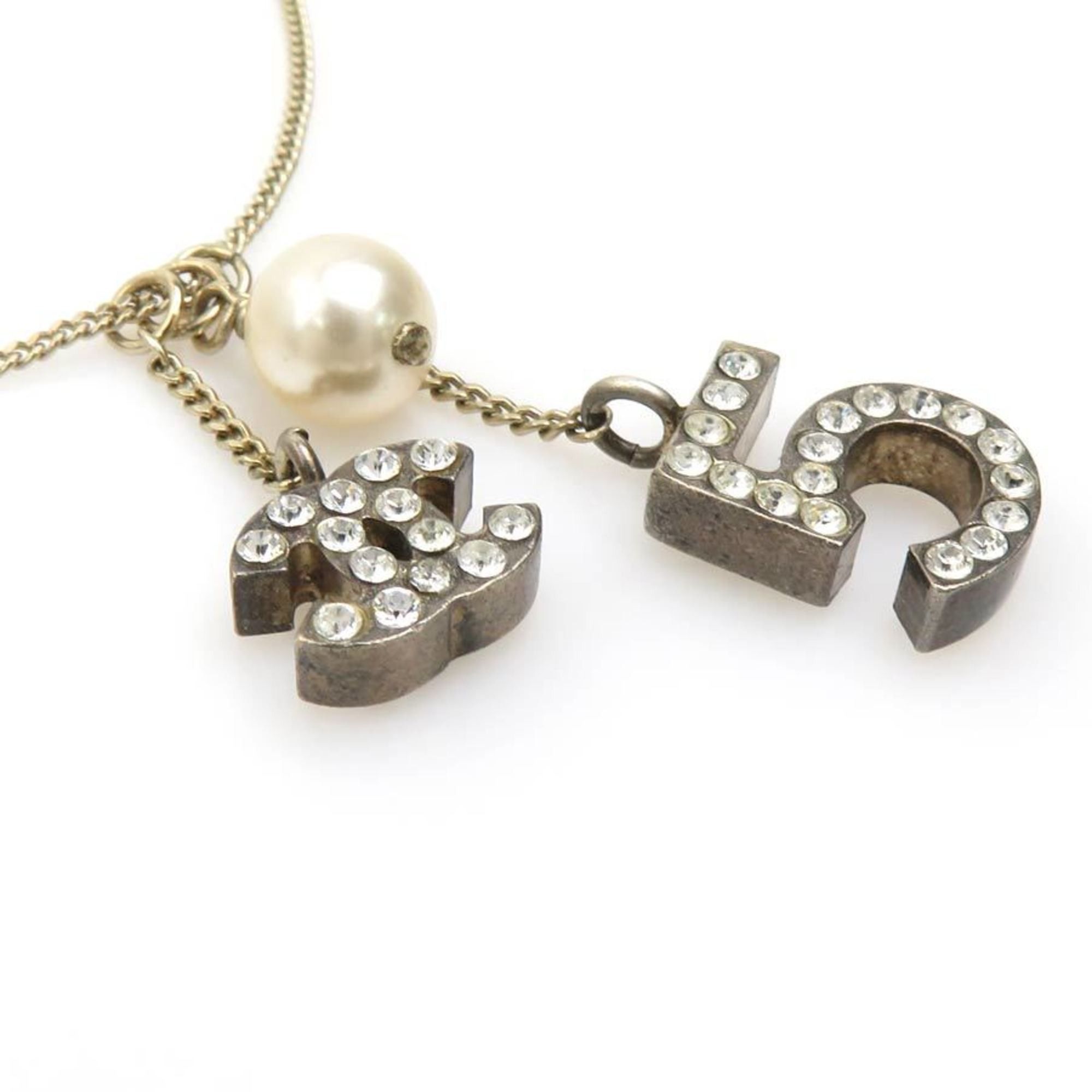 Chanel CHANEL Women's Metal Bracelet with Faux Pearls and Gold (r10894a) Size ONE SIZE - 2 Thumbnail