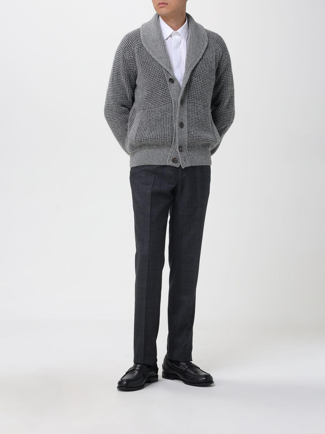 Ermenegildo Zegna Zegna Sweater Men Grey Size US M / EU 48-50 / 2 - 2 Thumbnail