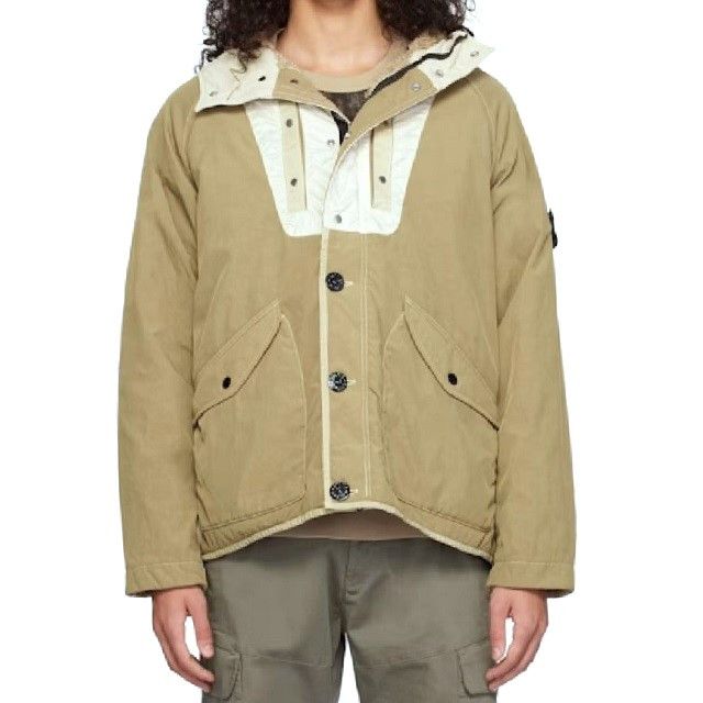 Other Other Stone Island NYLON PANAMA WITH NEW SILK LIGHT Hooded Jacket Others Outerwear 8115Q0819 DUTY FREE for USA Size ONE SIZE - 3 Thumbnail