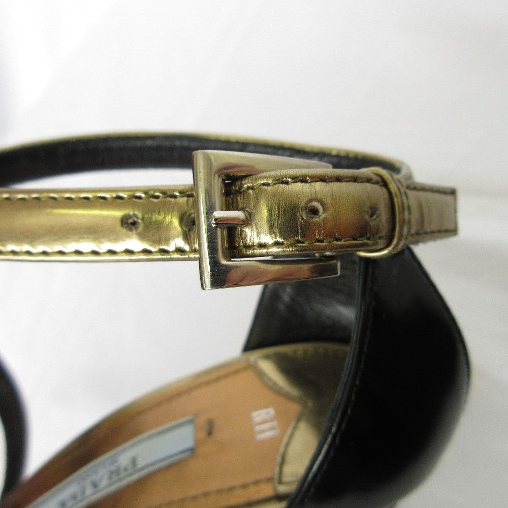 Prada Prada Prada Cross Strap Leather Sandals Leather Shoes DUTY FREE for USA Size ONE SIZE - 11 Thumbnail