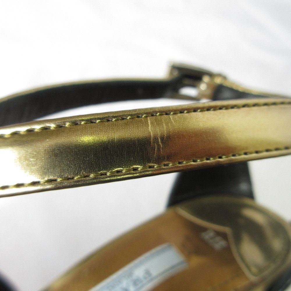 Prada Prada Prada Cross Strap Leather Sandals Leather Shoes DUTY FREE for USA Size ONE SIZE - 21 Thumbnail