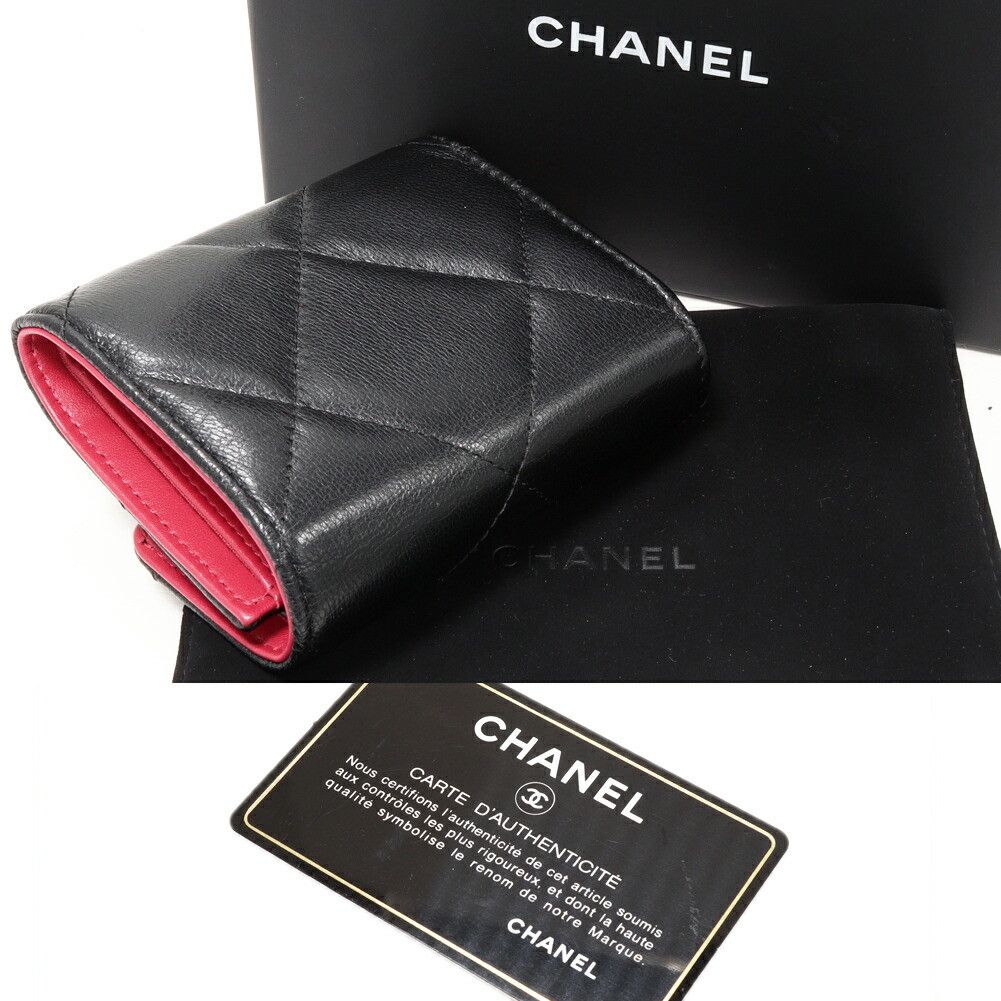 Chanel Chanel Chanel CHANEL19 Small Flap Wallet Lambskin Wallet Leather Short Wallet AP0954 DUTY FREE for USA Size ONE SIZE - 2 Thumbnail
