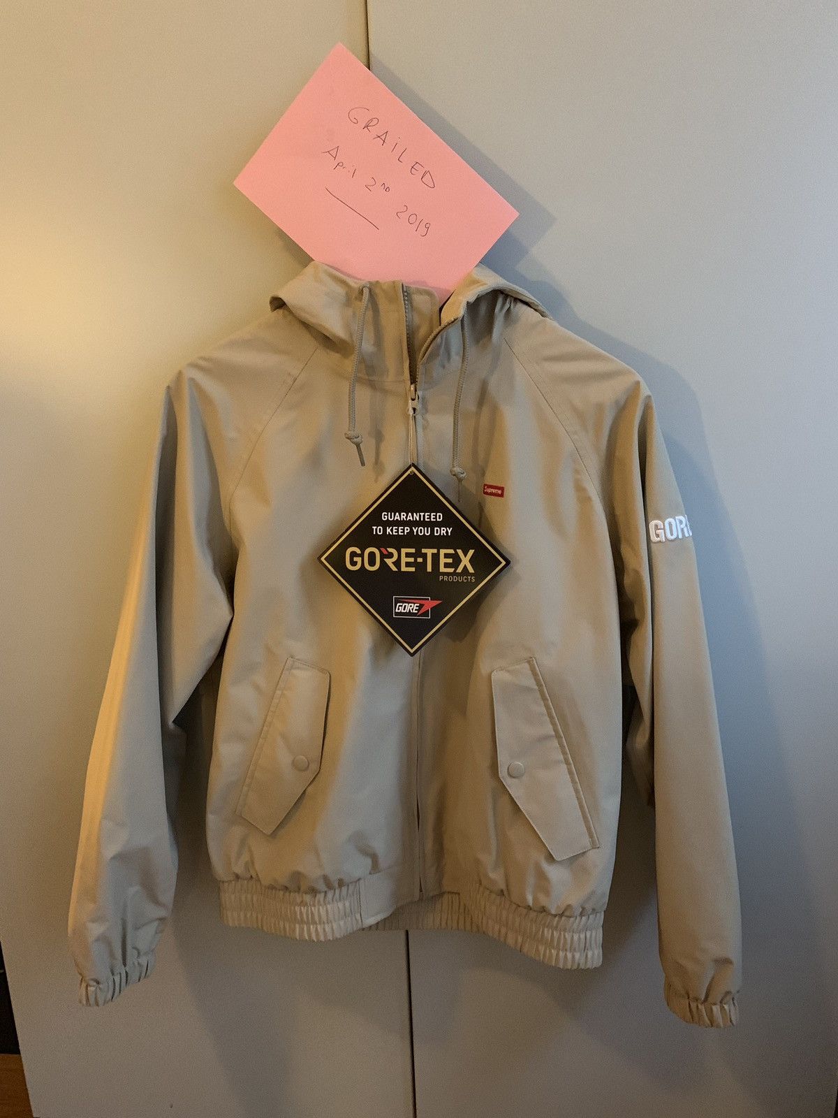 Supreme Supreme Harrington Jacket Gore Tex Tan Small Grailed