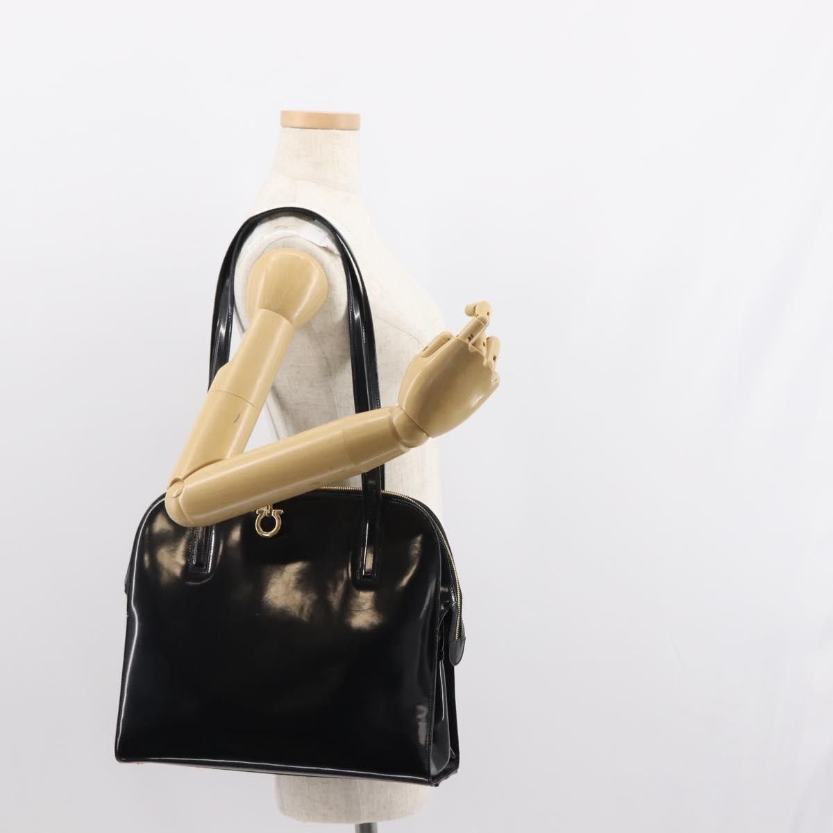 Salvatore Ferragamo Salvatore Ferragamo Gancini Tote Patent leather Size ONE SIZE - 13 Thumbnail
