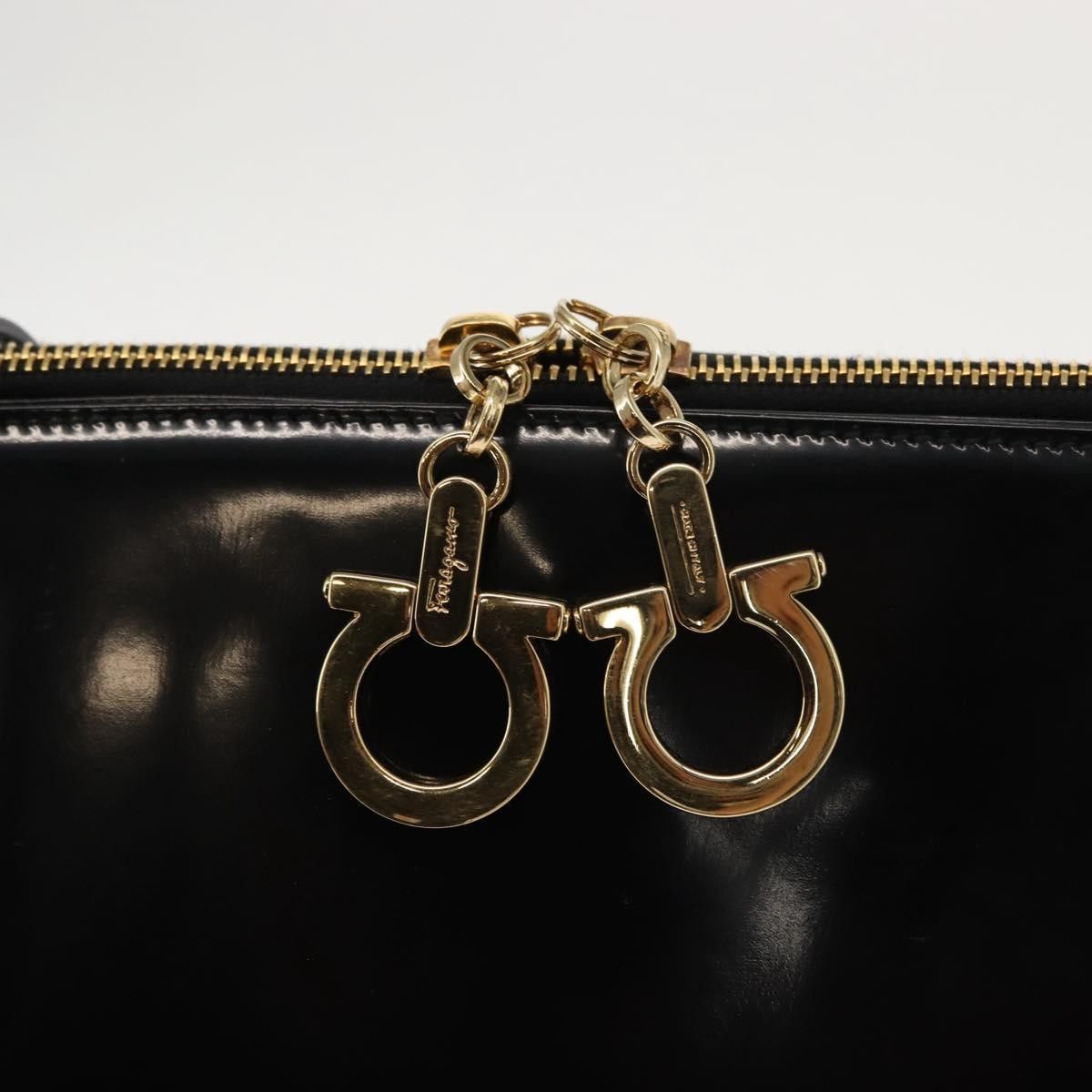 Salvatore Ferragamo Salvatore Ferragamo Gancini Tote Patent leather Size ONE SIZE - 12 Thumbnail