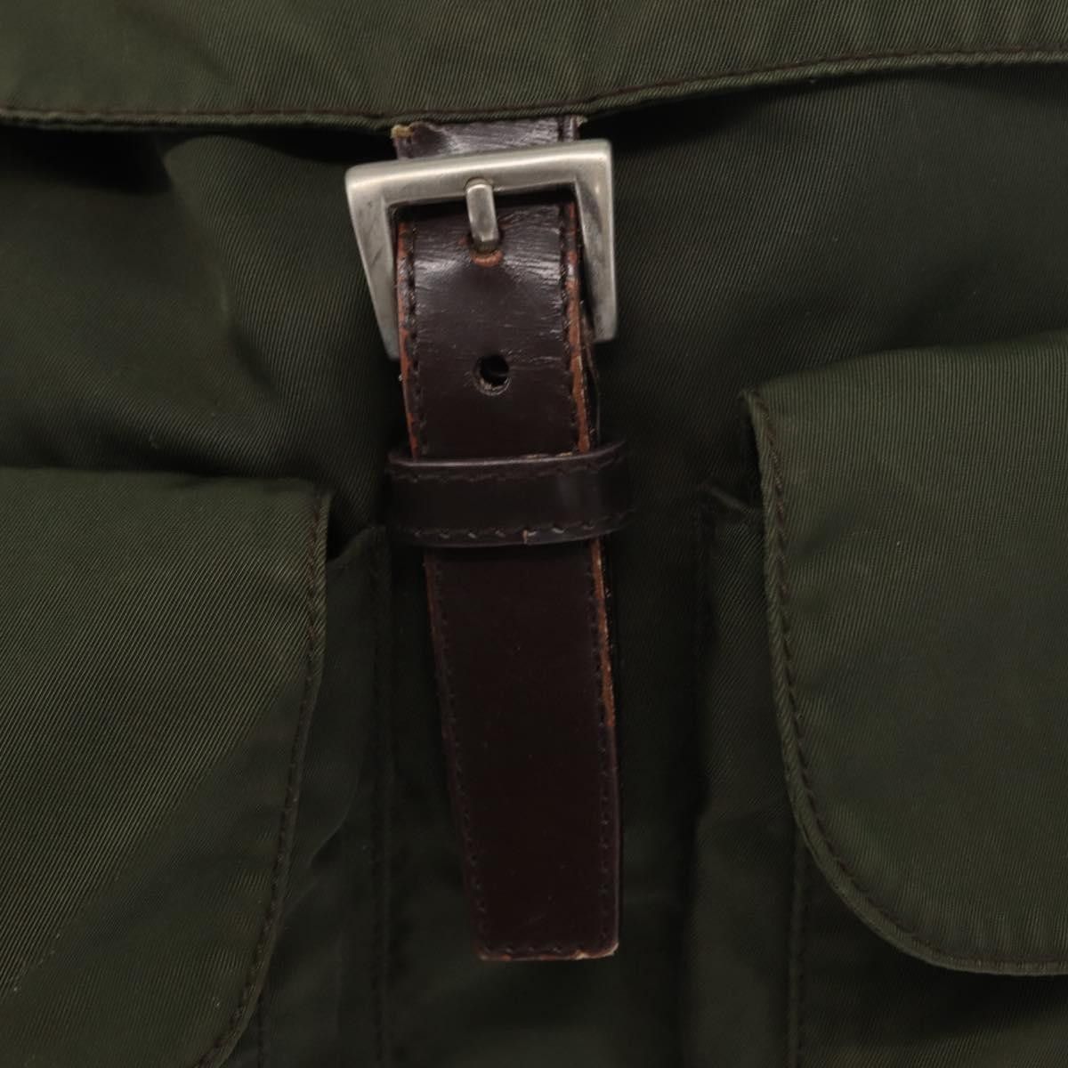 Prada Prada Vela Double Front Pocket Backpack Tessuto with Saffiano Leather Size ONE SIZE - 17 Thumbnail