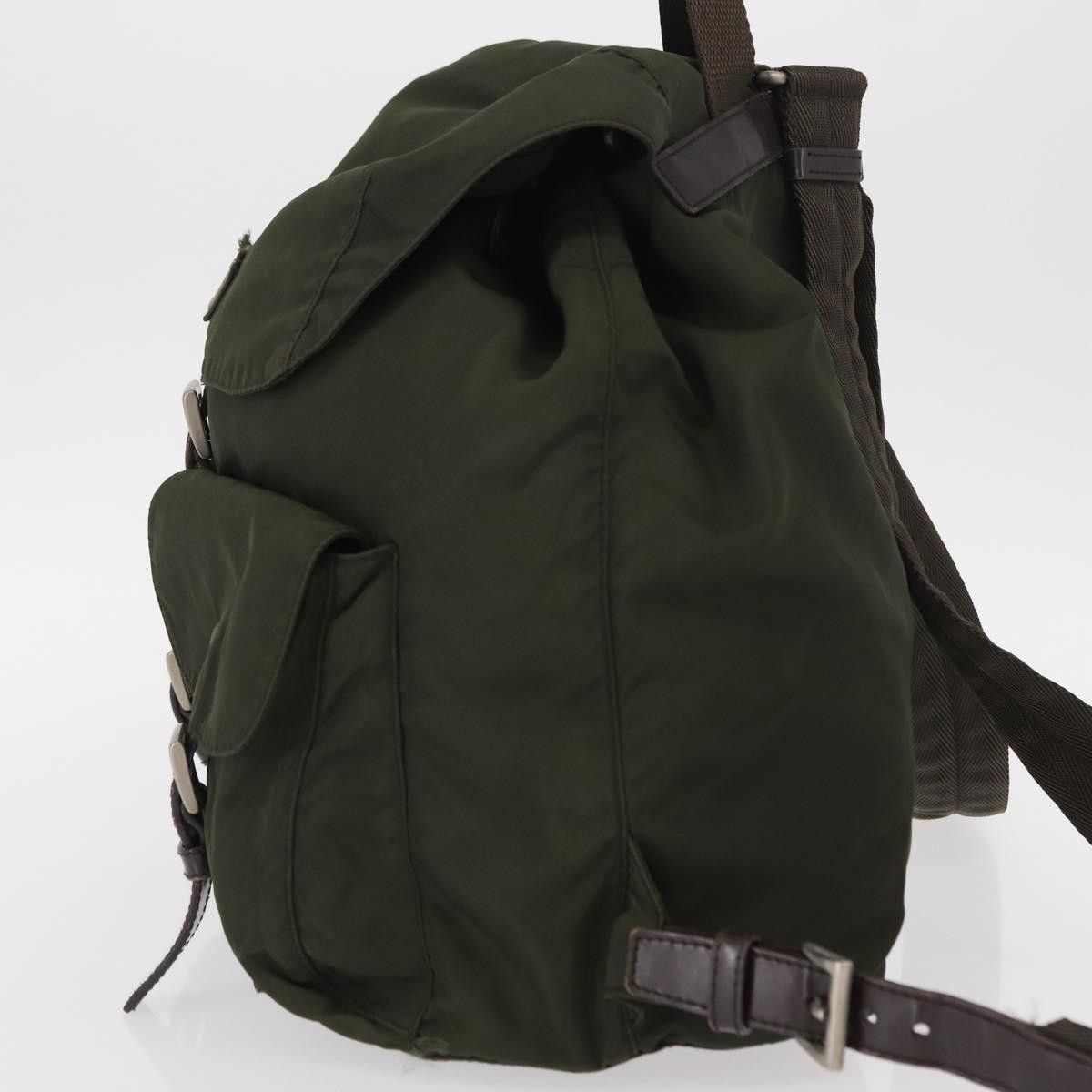 Prada Prada Vela Double Front Pocket Backpack Tessuto with Saffiano Leather Size ONE SIZE - 3 Thumbnail