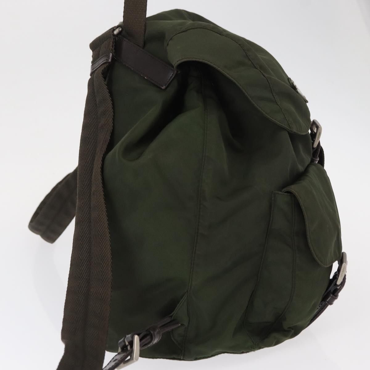 Prada Prada Vela Double Front Pocket Backpack Tessuto with Saffiano Leather Size ONE SIZE - 4 Thumbnail