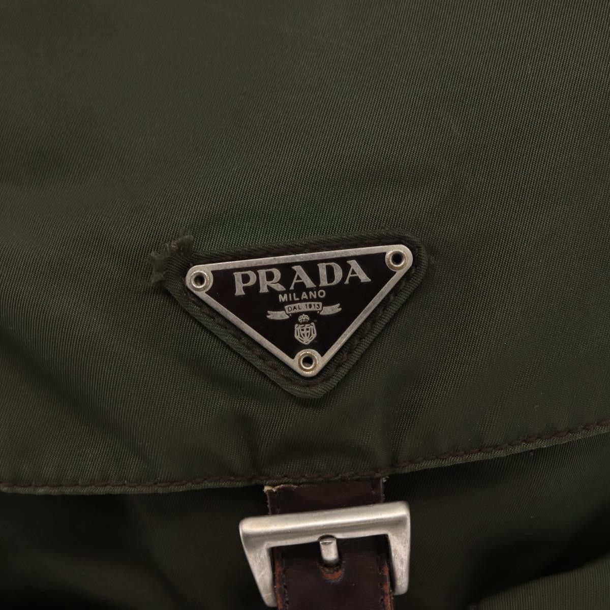 Prada Prada Vela Double Front Pocket Backpack Tessuto with Saffiano Leather Size ONE SIZE - 7 Thumbnail