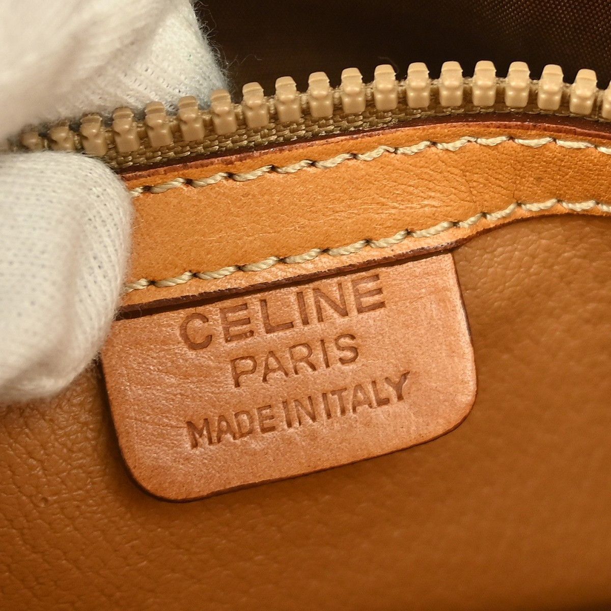 Celine Celine Vintage Macadam Handbag Canvas Size ONE SIZE - 4 Thumbnail