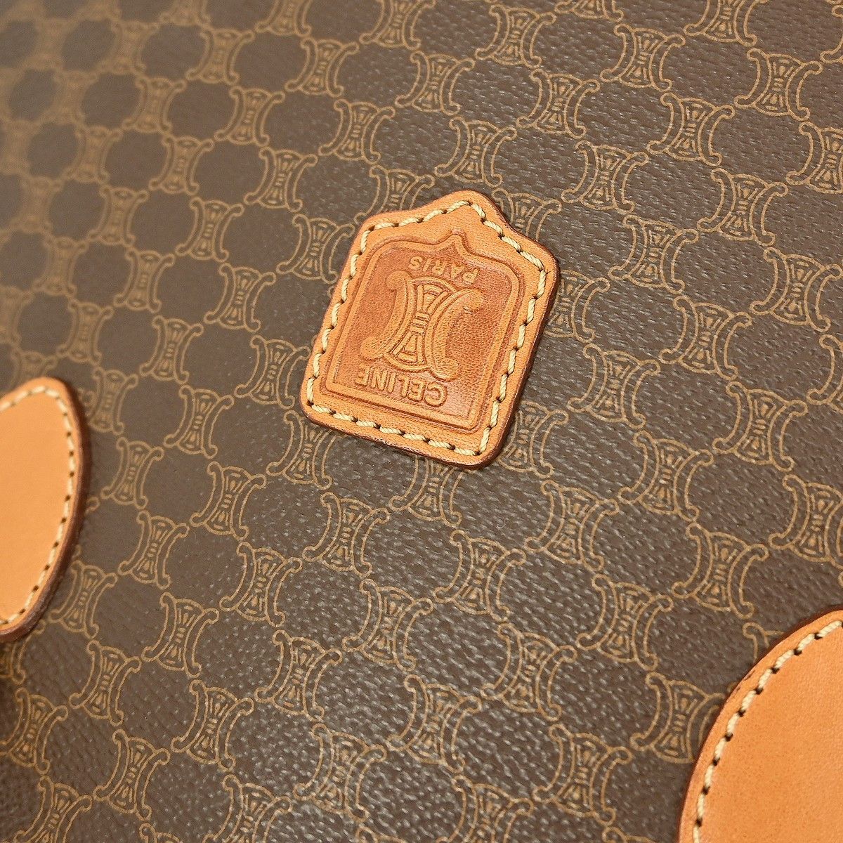 Celine Celine Vintage Macadam Handbag Canvas Size ONE SIZE - 9 Thumbnail