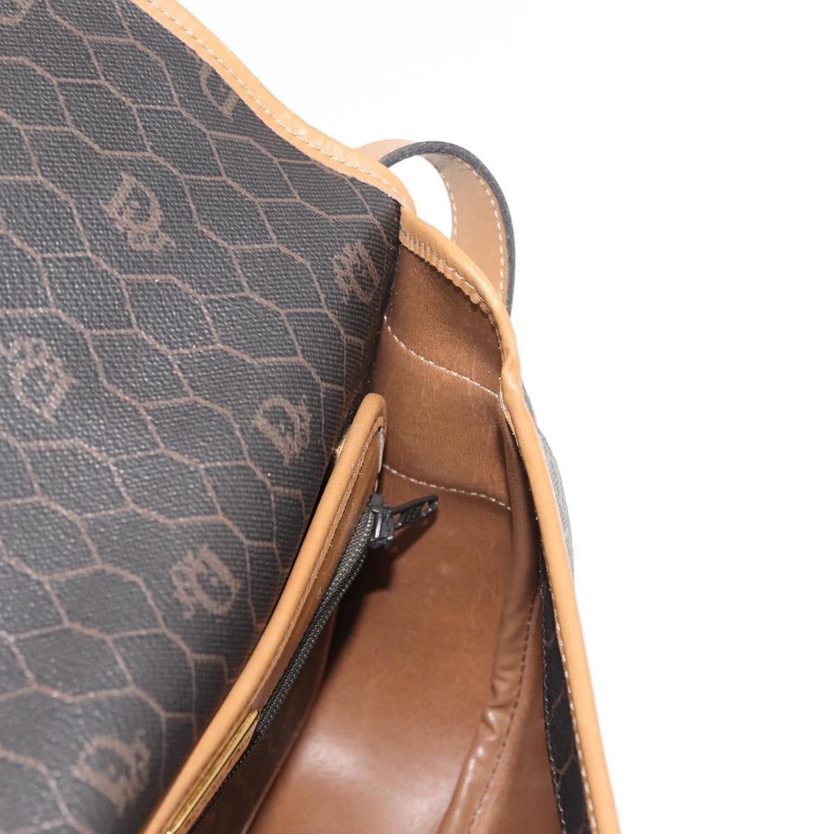 Dior Christian Dior Vintage Honeycomb Canvas and Leather Size ONE SIZE - 19 Thumbnail