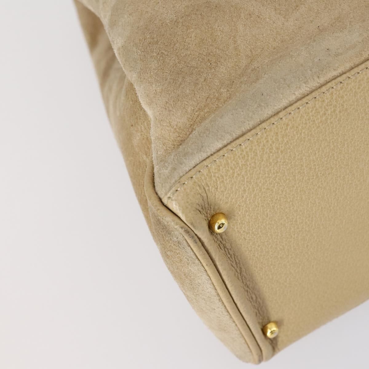 Gucci Gucci Vintage Bamboo Handle Bag Suede Size ONE SIZE - 11 Thumbnail