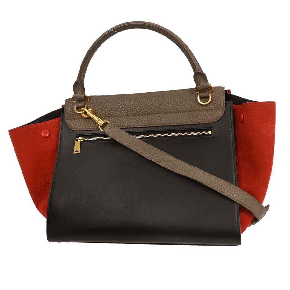 Celine Celine Tricolor Trapeze Bag Leather Size ONE SIZE - 2 Thumbnail