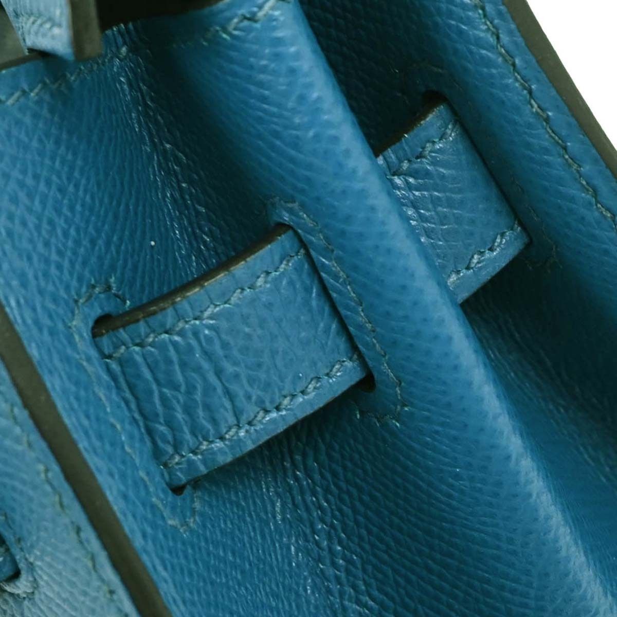 Hermes Hermes Kelly Handbag Blue Epsom with Gold Hardware Size ONE SIZE - 10 Thumbnail