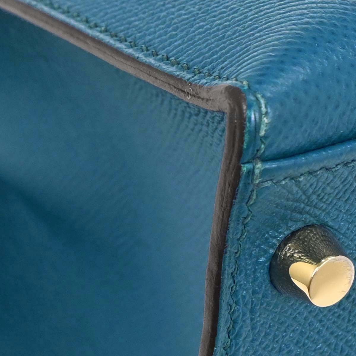 Hermes Hermes Kelly Handbag Blue Epsom with Gold Hardware Size ONE SIZE - 7 Thumbnail