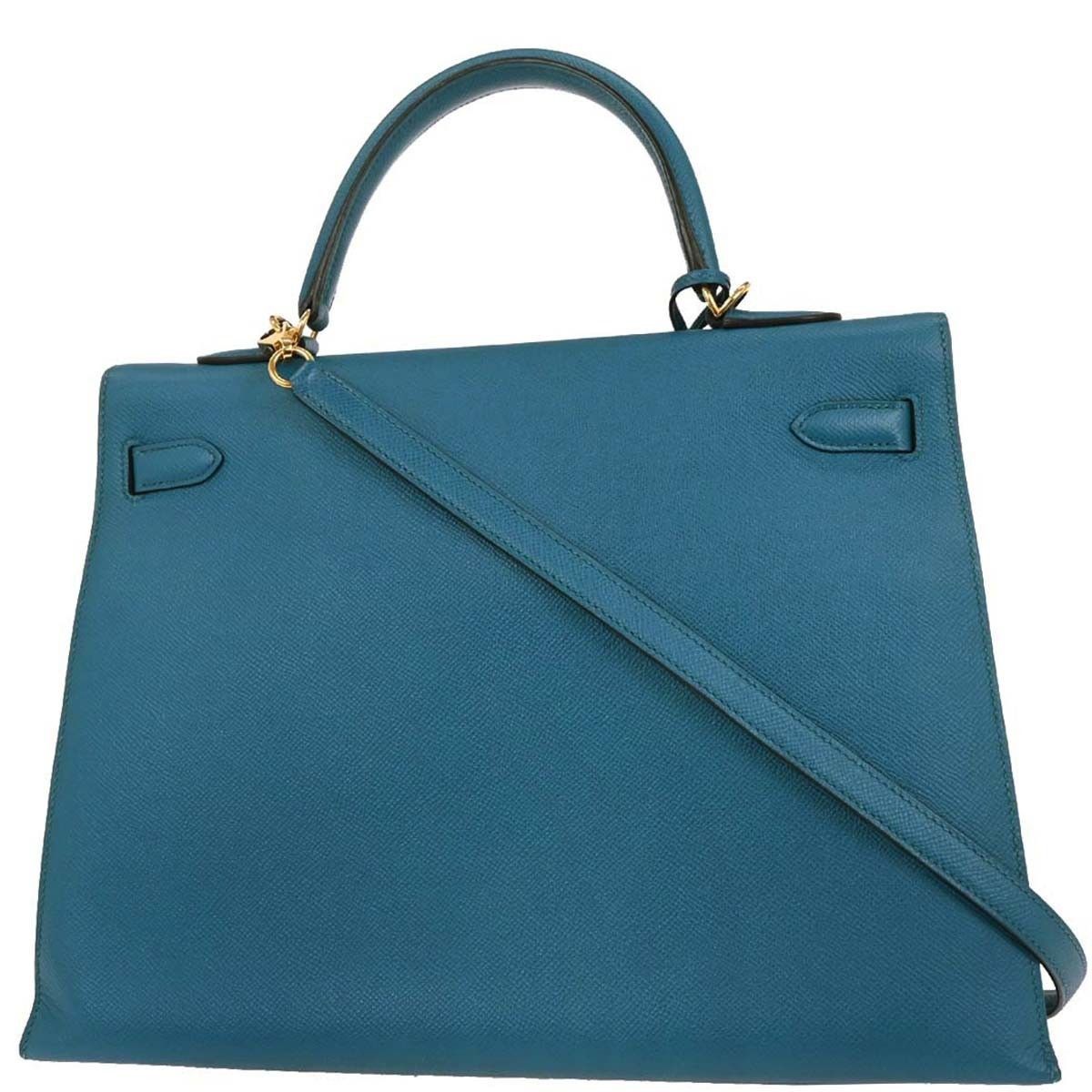 Hermes Hermes Kelly Handbag Blue Epsom with Gold Hardware Size ONE SIZE - 2 Thumbnail