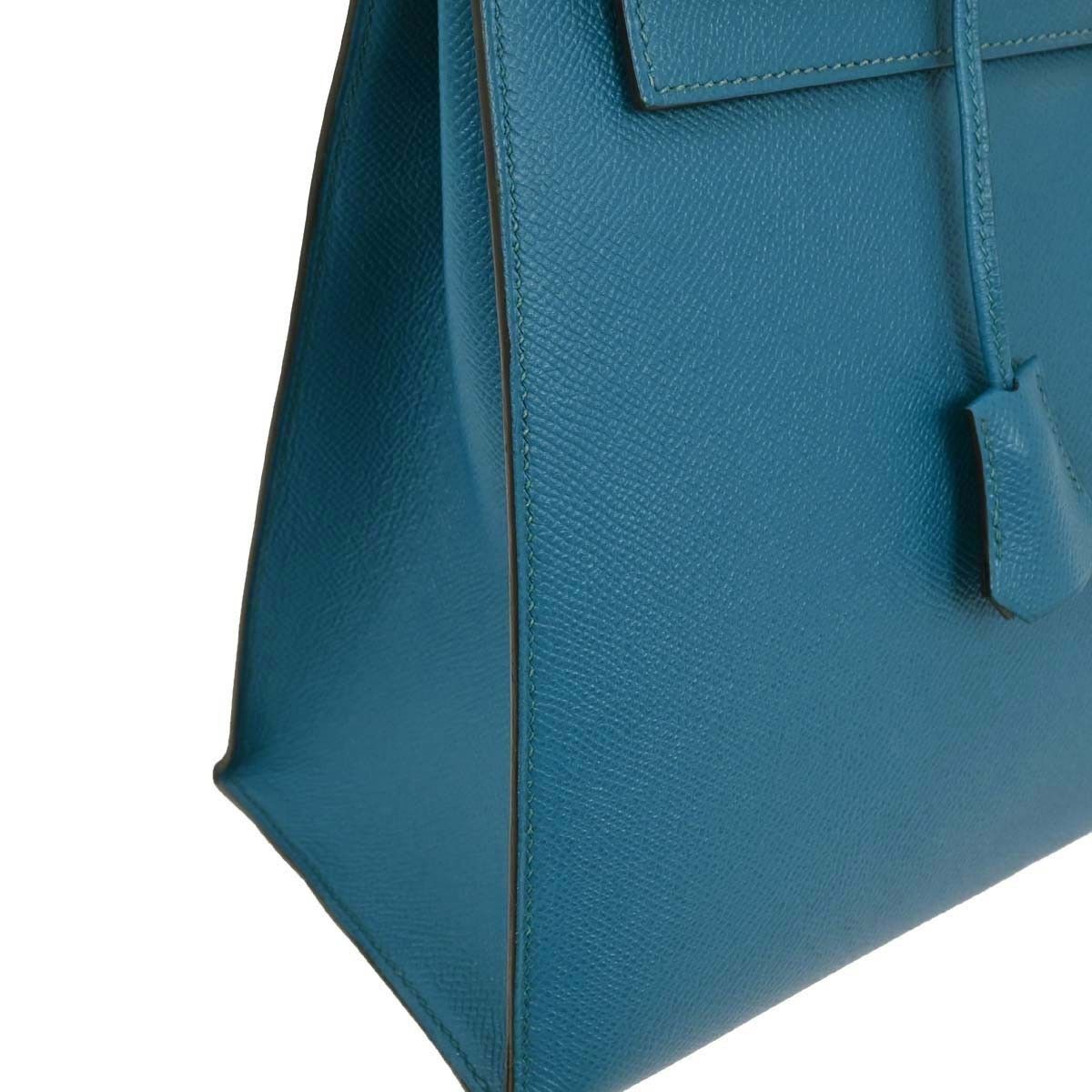 Hermes Hermes Kelly Handbag Blue Epsom with Gold Hardware Size ONE SIZE - 3 Thumbnail