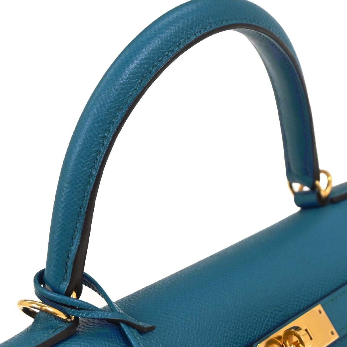 Hermes Hermes Kelly Handbag Blue Epsom with Gold Hardware Size ONE SIZE - 6 Thumbnail