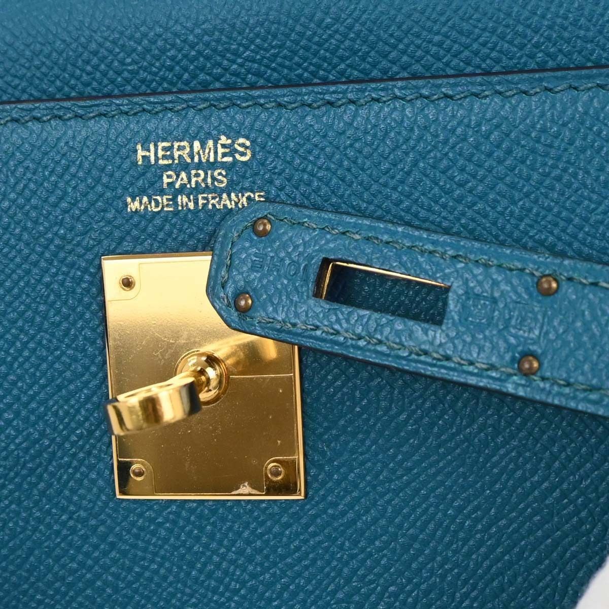 Hermes Hermes Kelly Handbag Blue Epsom with Gold Hardware Size ONE SIZE - 5 Thumbnail