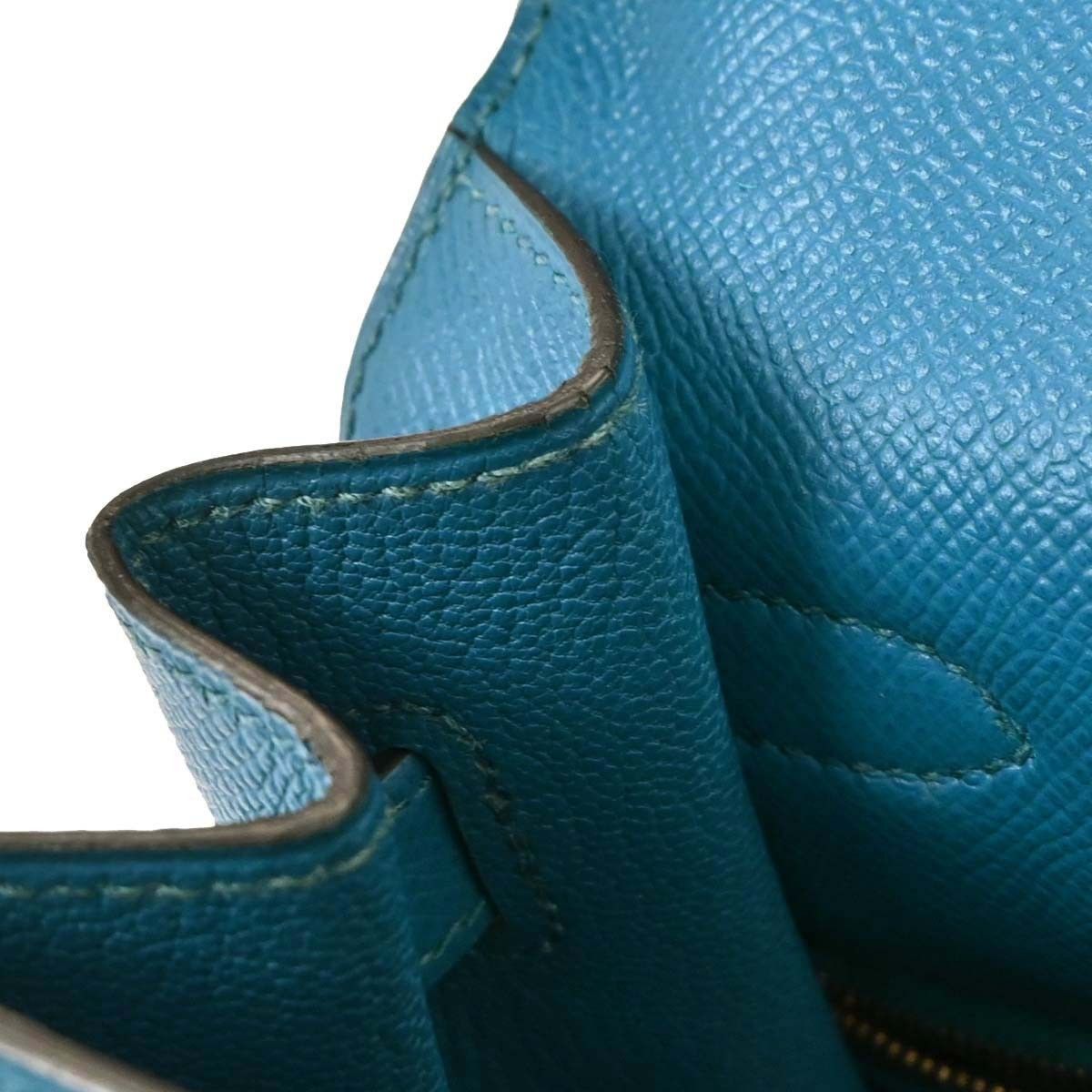 Hermes Hermes Kelly Handbag Blue Epsom with Gold Hardware Size ONE SIZE - 9 Thumbnail
