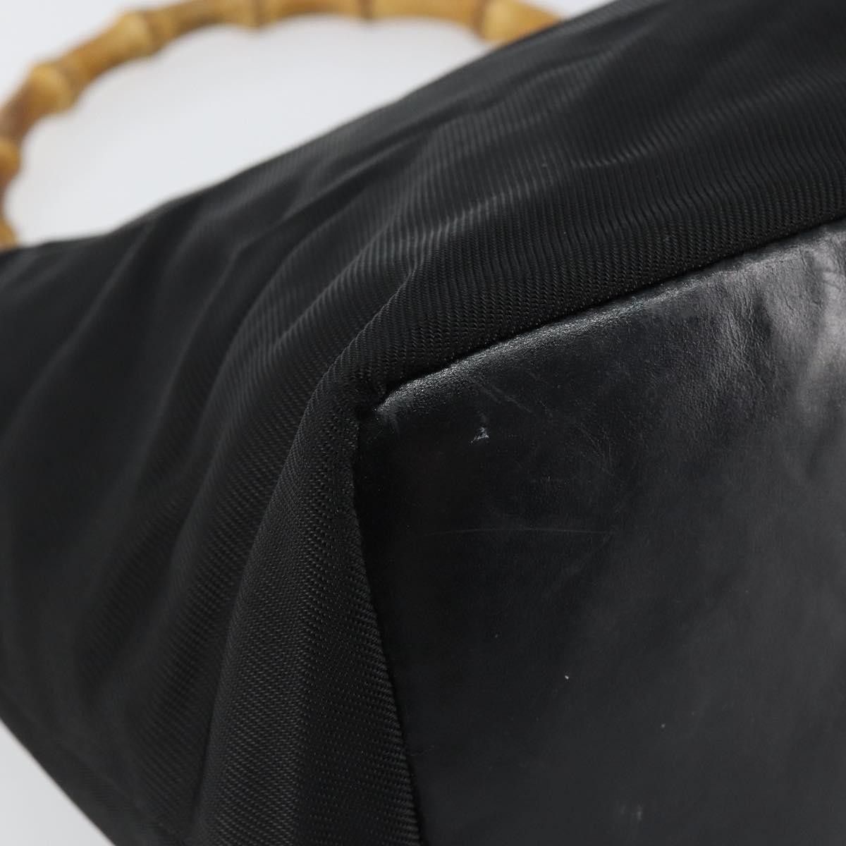 Gucci Gucci Vintage Bamboo Handle Bag Nylon Size ONE SIZE - 10 Thumbnail