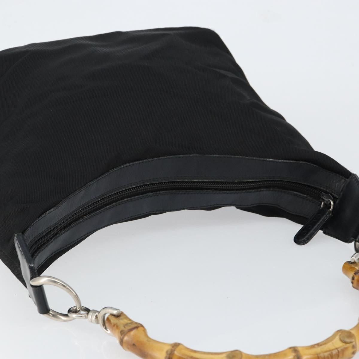 Gucci Gucci Vintage Bamboo Handle Bag Nylon Size ONE SIZE - 16 Thumbnail