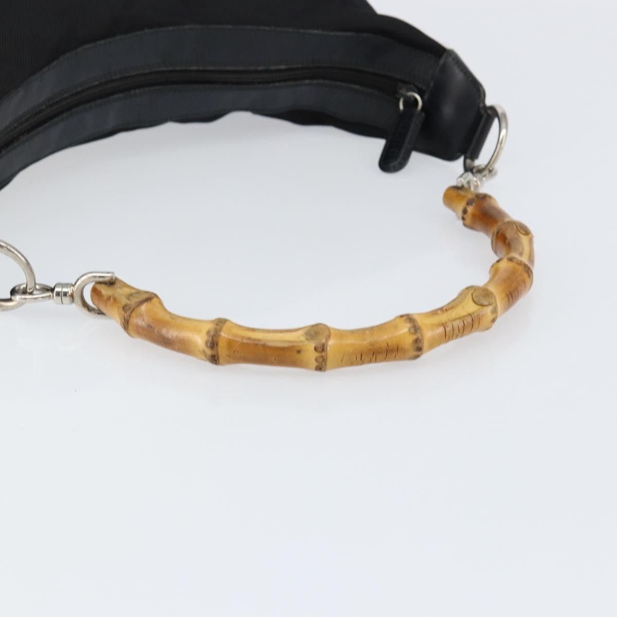 Gucci Gucci Vintage Bamboo Handle Bag Nylon Size ONE SIZE - 8 Thumbnail