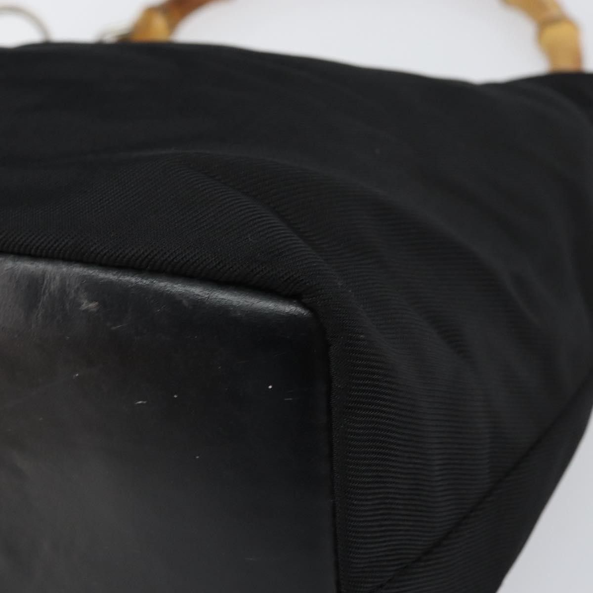 Gucci Gucci Vintage Bamboo Handle Bag Nylon Size ONE SIZE - 9 Thumbnail