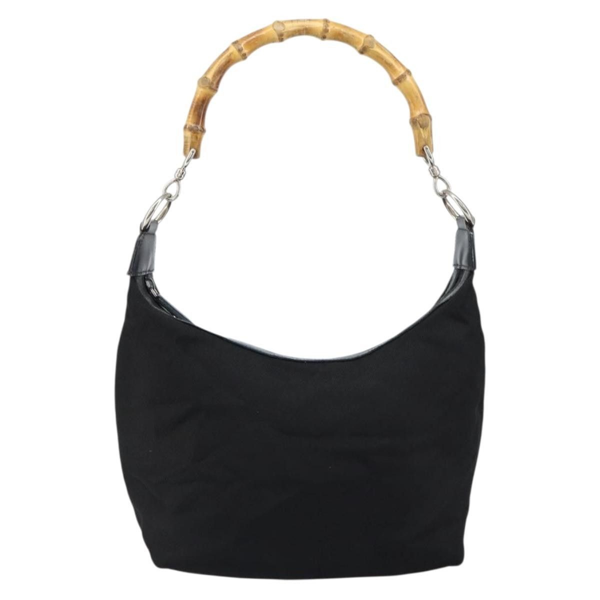 Gucci Gucci Vintage Bamboo Handle Bag Nylon Size ONE SIZE - 18 Thumbnail