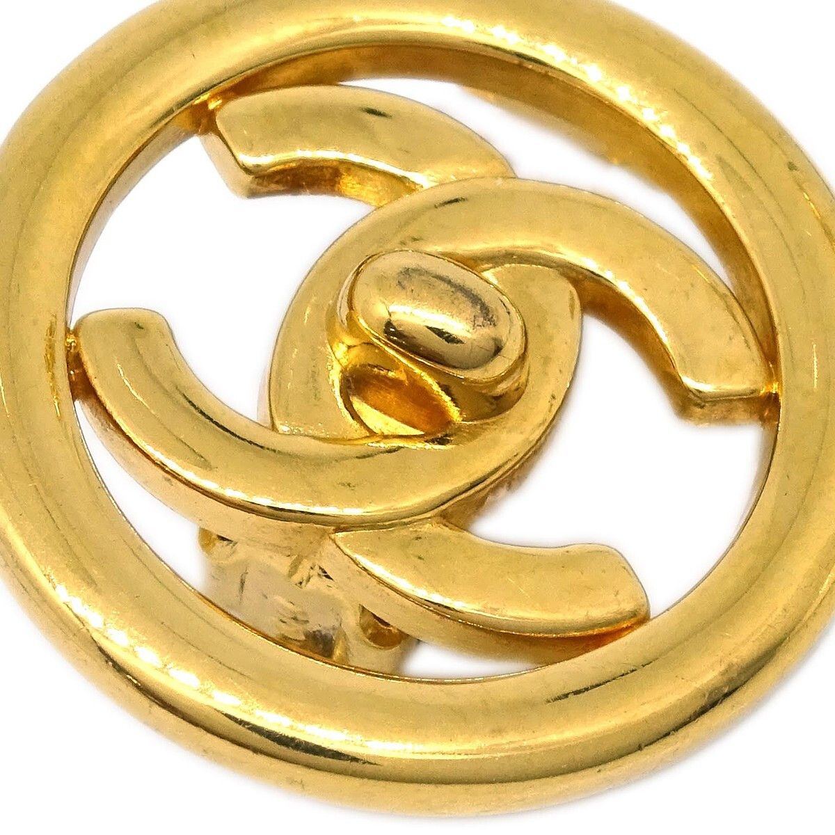 Chanel Chanel CC Round Metal Size ONE SIZE - 2 Thumbnail