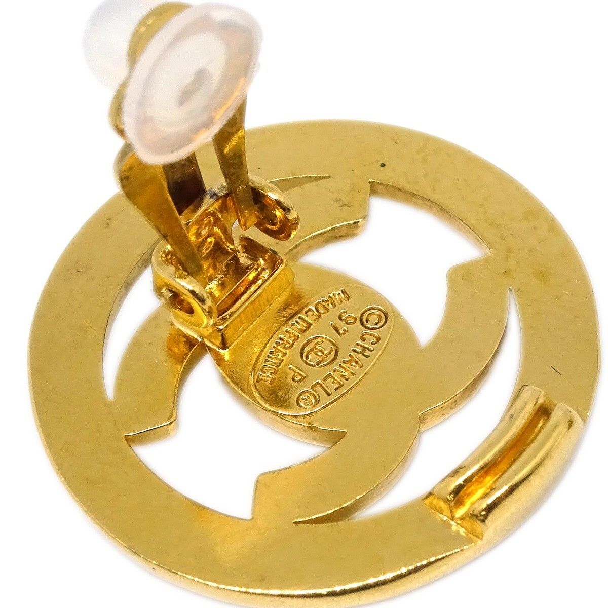 Chanel Chanel CC Round Metal Size ONE SIZE - 4 Thumbnail
