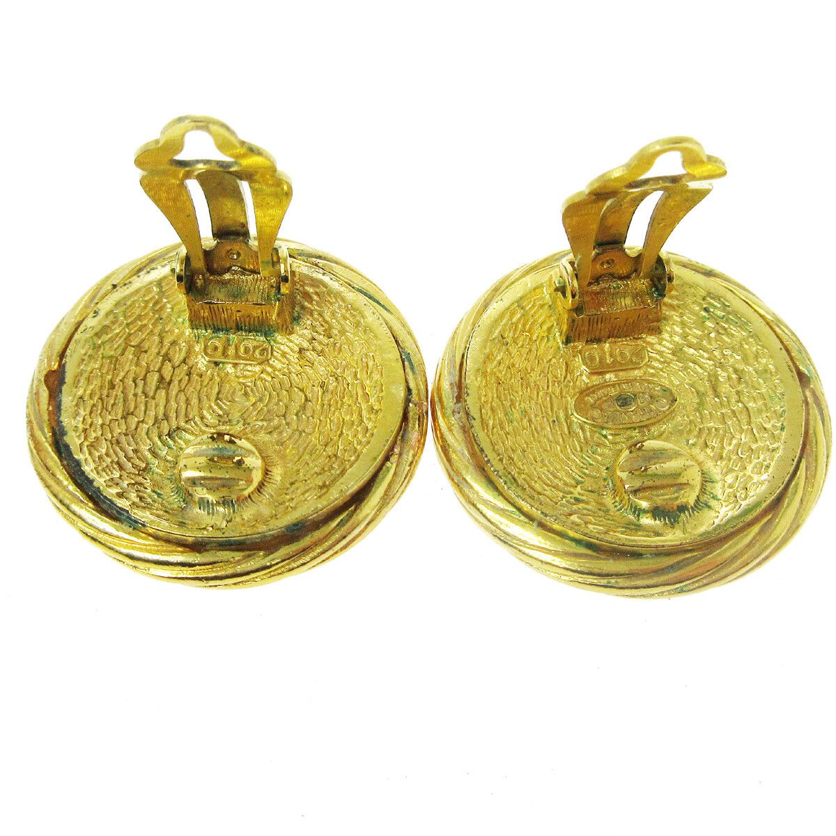 Chanel Chanel CC Button Clip-On Earrings Metal Size ONE SIZE - 3 Thumbnail