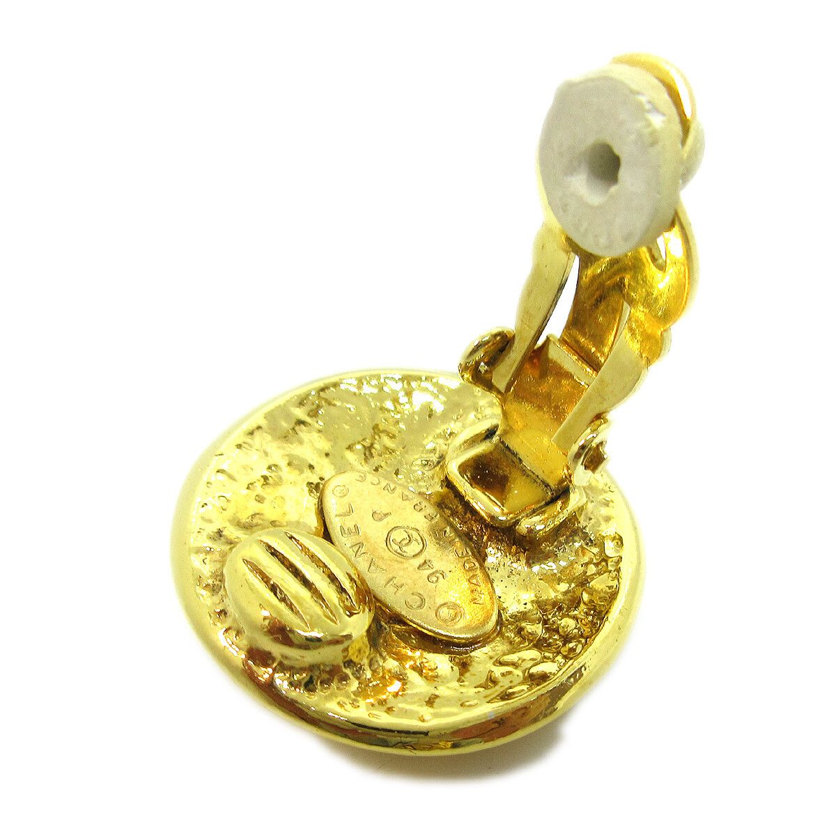 Chanel Chanel CC Button Clip-On Earrings Metal Size ONE SIZE - 3 Thumbnail