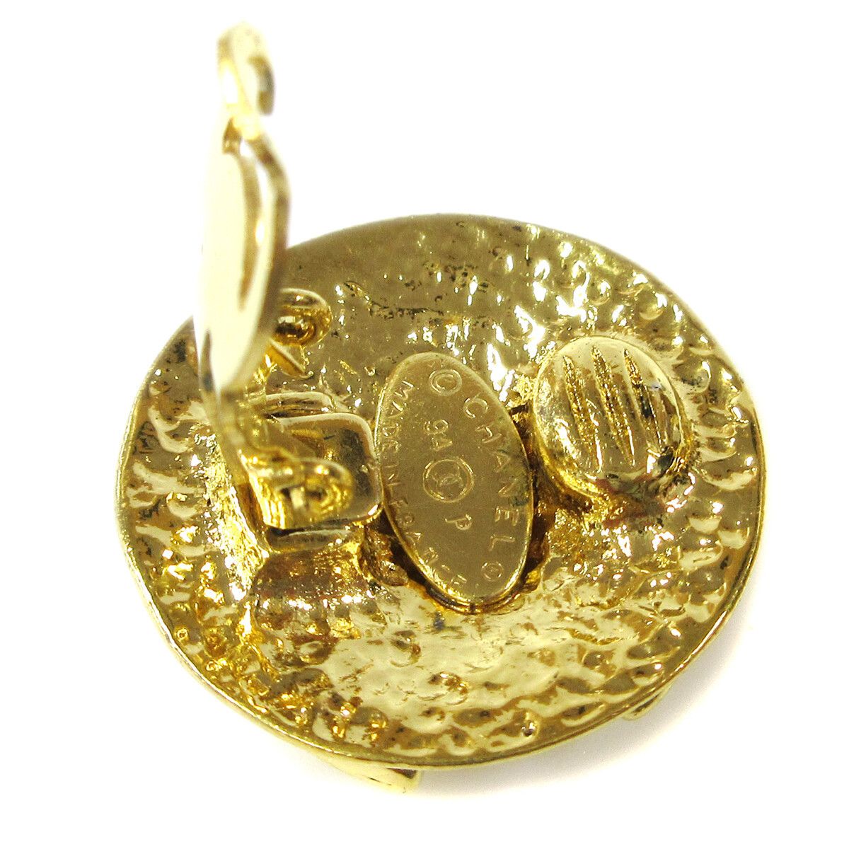 Chanel Chanel CC Button Clip-On Earrings Metal Size ONE SIZE - 3 Thumbnail