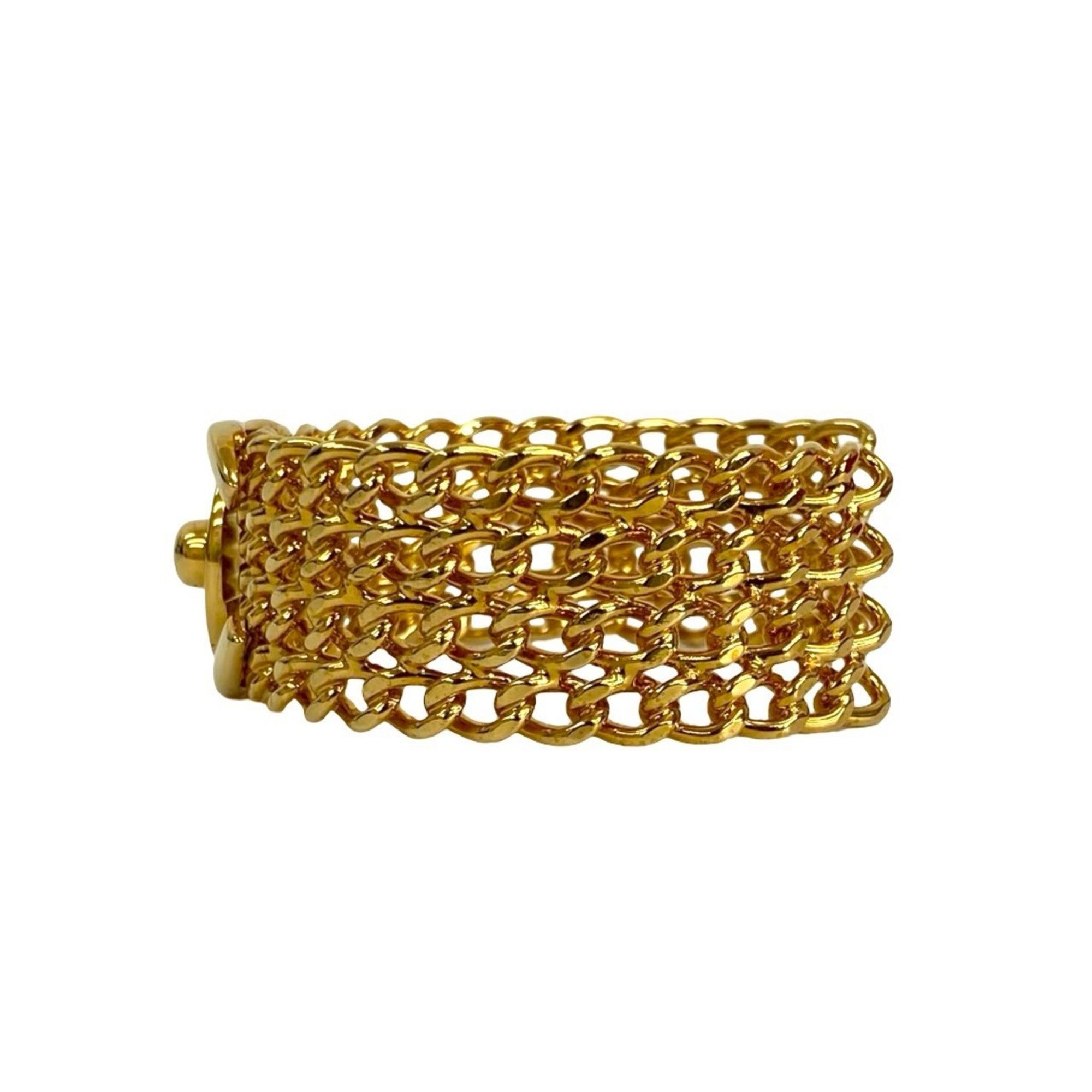 Chanel CHANEL Coco Mark Turnlock Motif GP Bangle Bracelet Gold 32404 Size ONE SIZE - 4 Thumbnail
