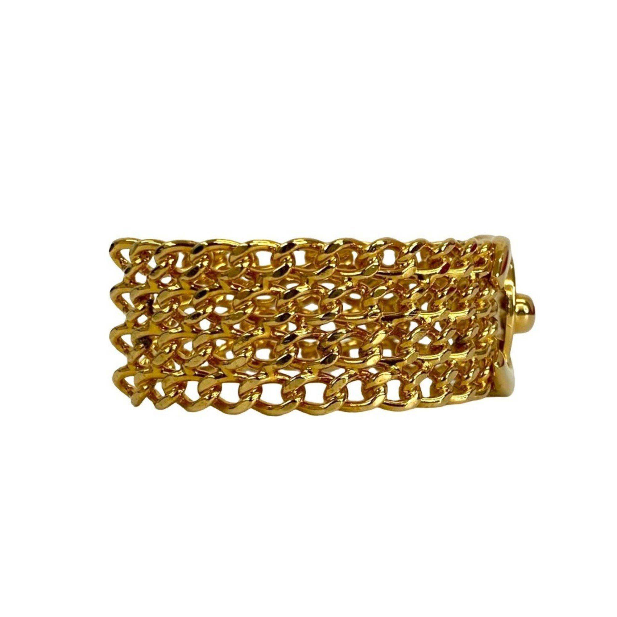 Chanel CHANEL Coco Mark Turnlock Motif GP Bangle Bracelet Gold 32404 Size ONE SIZE - 5 Thumbnail